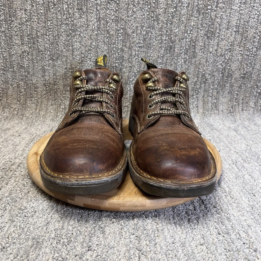 Dr Martens Lachlan Oxford Shoes Brown Leather Air Wair Mens Size 10 Doc Lace Up